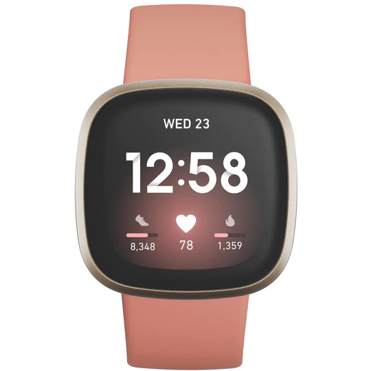 Fitbit Versa 3 (Pink Clay/Soft Gold) FB511GLPK