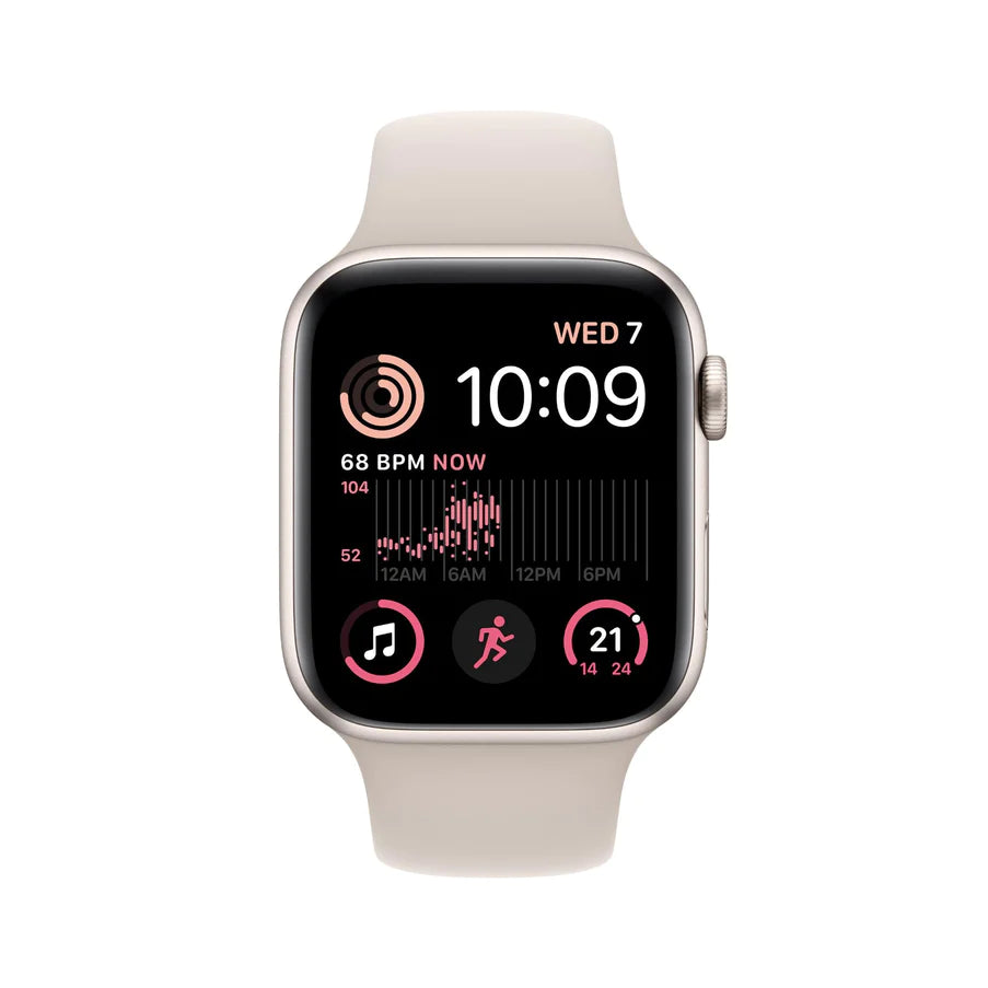 Apple Watch SE 44mm Starlight Aluminium Case GPS  [2022] (MNJX3ZP/A)