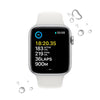 Apple Watch SE 44mm Silver Aluminium Case GPS [2022] (MNK23ZP/A)