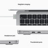 Apple MacBook Air 13-inch with M2 chip, 256GB SSD (Silver) MLXY3X/A
