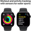 Apple Watch Series 10 46mm Jet Black Aluminium Case GPS + Cellular Sport Band (M/L)[Black] MWY43ZP/A