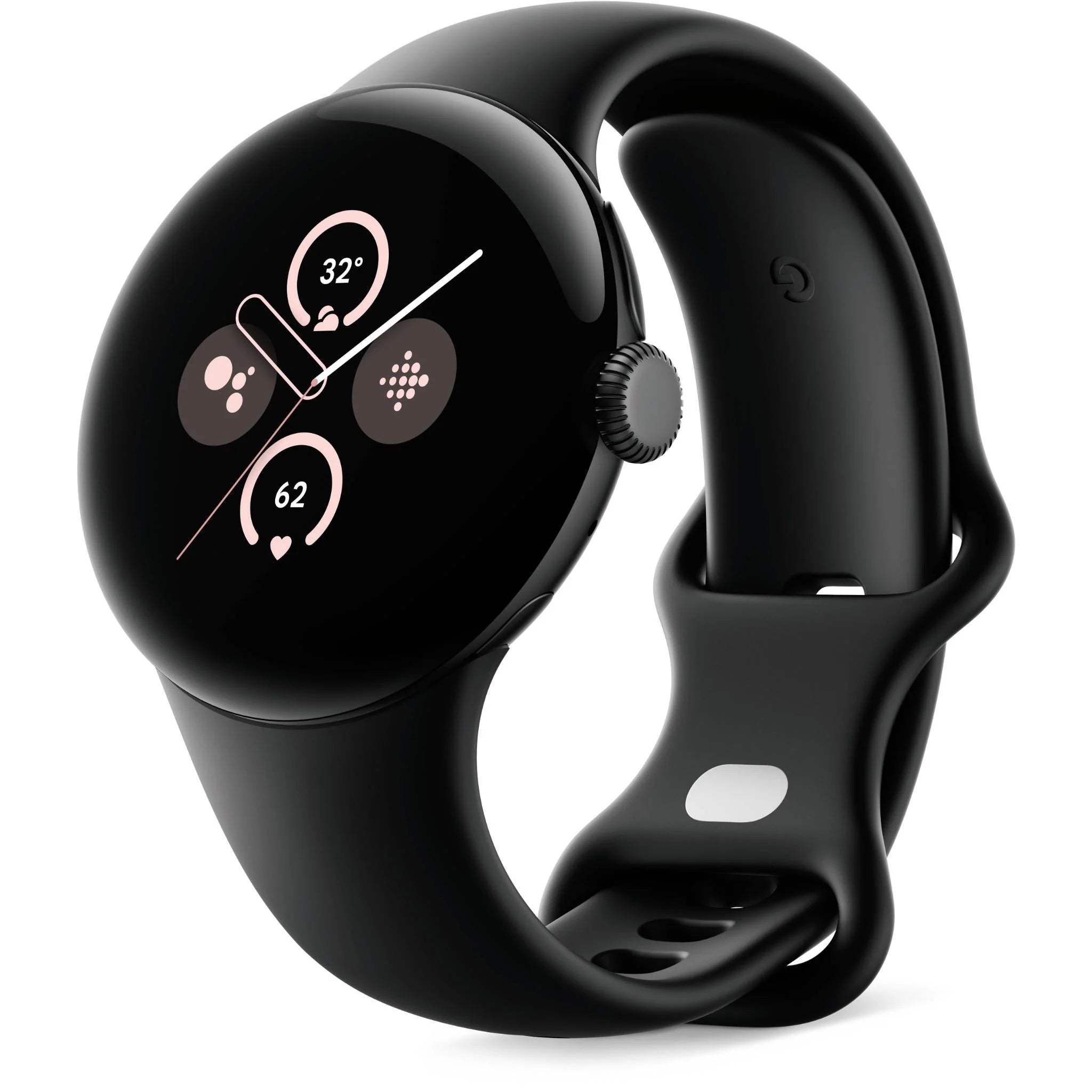 Google Pixel Watch 2 Wi Fi Matte Black with Obsidian Active Band GA0 3 Brothers Mobiles