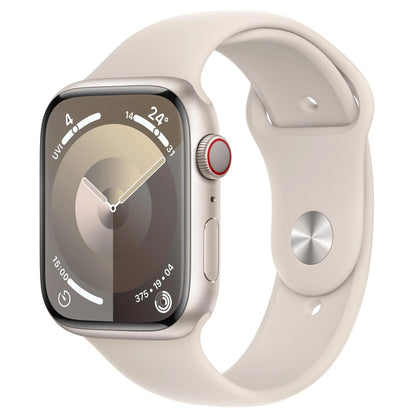 Apple Watch Series 9 45mm Starlight Aluminium Case GPS + Cellular (M/L)  MRM93ZP/A