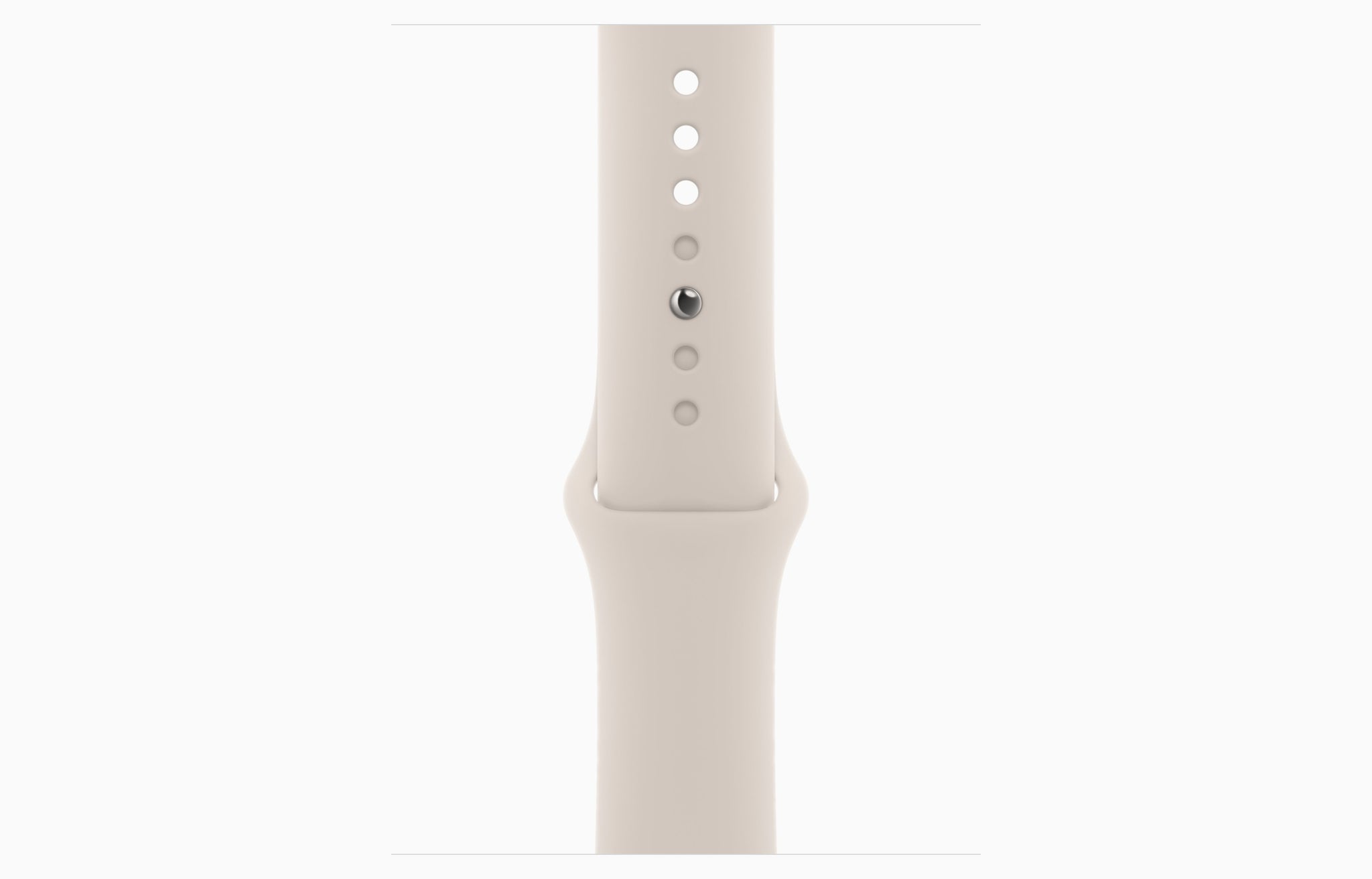 Apple Watch Series 9 GPS, 45mm Silver Al Case with Starlight SB S/M (MR9R3ZP/A)