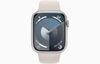 Apple Watch Series 9 GPS, 45mm Silver Al Case with Starlight SB S/M (MR9R3ZP/A)