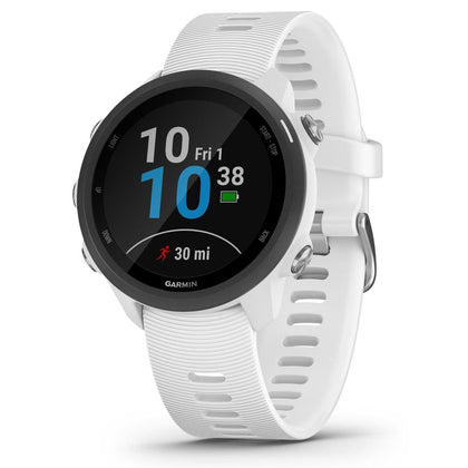 Garmin Forerunner 245 Music Sports Watch (White) (0I0-02I20-3I)