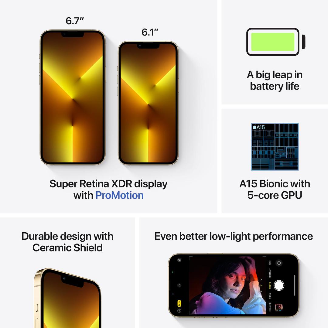 Apple iPhone 13 Pro 128GB (Gold) MLVC3X/A