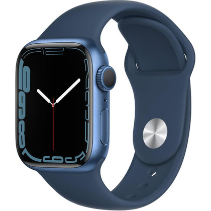 Apple Watch Series 7 41mm Blue Aluminium Case GPS Model: MKN13X/A