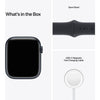 Apple Watch Series 7 45mm Midnight Aluminium Case GPS Model: MKN53X/A