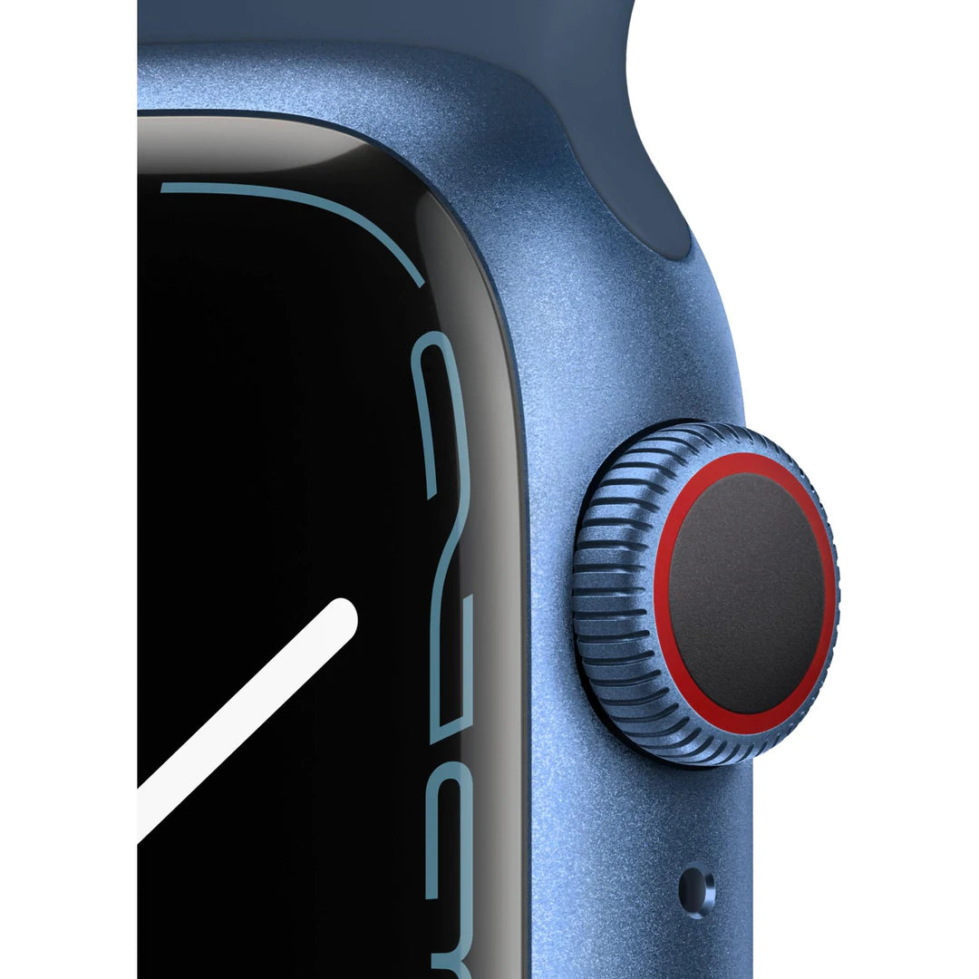 Apple Watch Series 7 41mm Blue Aluminium Case GPS + Cellular MODEL: MKHU3X/A