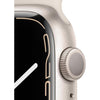 Apple Watch Series 7 45mm Starlight Aluminium Case Sport band GPS Model: MKN63X/A