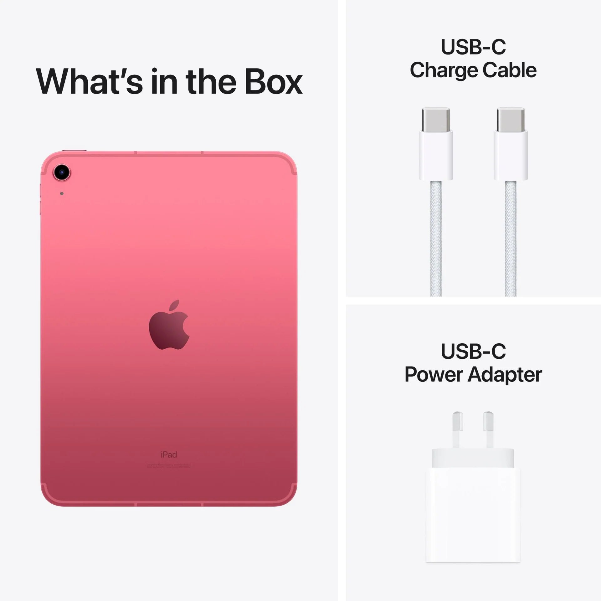 Apple iPad 256GB Wi-Fi + Cellular (Pink) [10th Gen] MQ6W3X/A