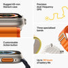 Apple Watch Ultra 49mm Titanium Case GPS + Cellular Ocean Band (White) (MNHF3ZP/A)