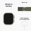 Apple Watch Ultra 49mm Titanium Case GPS + Cellular Ocean Band (Green) (Small) (MNHJ3ZP/A)