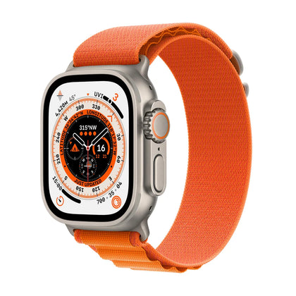 Apple Watch Ultra 49mm Titanium Case GPS + Cellular Ocean Band (Orange) (Large) (MQFM3ZP/A)