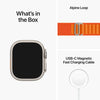 Apple Watch Ultra 49mm Titanium Case GPS + Cellular Ocean Band (Orange) (Large) (MQFM3ZP/A)