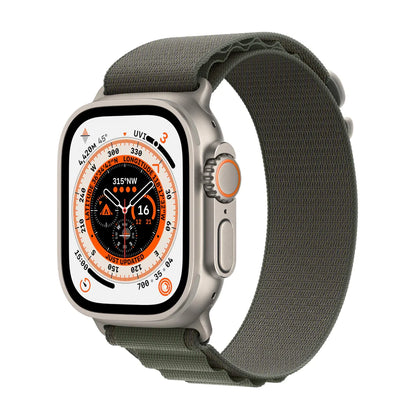 Apple Watch Ultra 49mm Titanium Case GPS + Cellular Ocean Band (Green) (Medium) (MQFN3ZP/A)