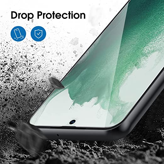 amFilm OneTouch Galaxy S22 Plus Glass Screen Protector & Camera Protector (6.6” 2022) (2-Pack Each) (AM-S22P-CLR-CMA)
