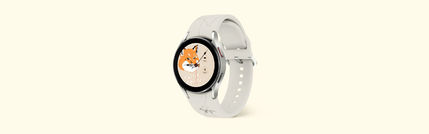Samsung Galaxy Watch4 40mm Maison Kitsune Edition Moonrock Beige Blue 3 Brothers Mobiles