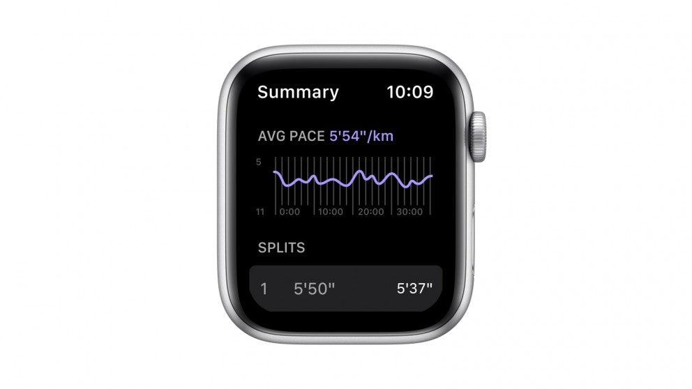 Apple Watch Nike SE 44mm Silver Aluminium Case with Pure Platinum/Black Nike Sport Band - GPS (MKQ73XA)