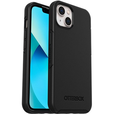 OtterBox Apple iPhone 13 Symmetry Series Antimicrobial Case - Black (77-85339), Ultra-thin pocket friendly design, 3X Military standard protection